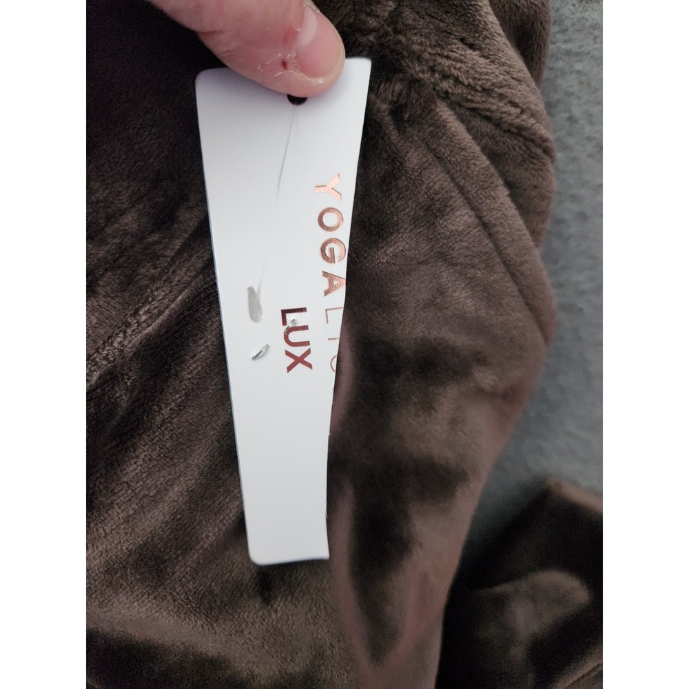 Yogalicious Lux Sz XL Double Butter Hannah Jogger NWT Pockets Chocolate Brown - Picture 10 of 10